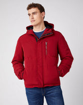 ZIMOWA KURTKA MĘSKA WRANGLER THE BODYGUARD BIKING RED W4D7WWX2G 112141360